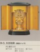 国産高岡仏具・大日如来6.8ｃｍPC厨子入り純金メッキ