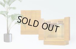 画像3: 現代調上置きタイプ【モダン仏壇：オアシス18号　本体タモ杢＋ゼブラ調】ミニ仏壇・小型仏壇　洋間・リビングにピッタリ　送料無料