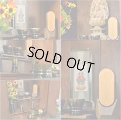 画像4: 【国産仏壇】現代調モダン仏壇【タモ材の重厚な無垢扉：エスパーダ　上置き20号】小型仏壇　リビングにピッタリ　送料無料