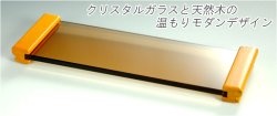 画像2: モダン【クリスタル仏器膳】5.0寸 天然木アッシュ 仏壇仏具 ネコポス送料無料