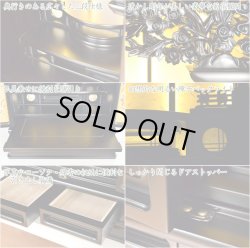 画像4: 伝統型高級唐木仏壇【優美な和み仏壇 -道- 20号天然黒檀杢】本格二重扉仕様　上置き小型仏壇・ミニ仏壇　送料無料