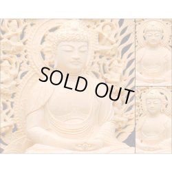 画像3: 幻の高級材【香る本榧（かや）材：阿弥陀如来 八角飛天光背仏像2.0寸】天台宗・浄土宗　仏壇用御本尊　送料無料