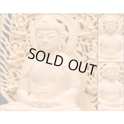 画像4: 幻の高級材【香る本榧（かや）材：阿弥陀如来 八角飛天光背仏像2.0寸】天台宗・浄土宗　仏壇用御本尊　送料無料