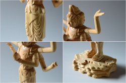 画像3: 仏像【極上彫り　総柘植材・素彫り：阿修羅】仏壇・御本尊 送料無料
