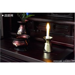 画像3: 自動消灯タイマー付き【電池式ローソク　ゴールド】電子ローソク　ＬＥＤローソク　電池式ろうそく　仏壇・神棚便利グ  ッズ 【仏具】