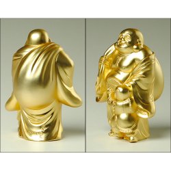 画像3: 国産仏像・開運招福七福神・布袋尊・合金製24k金メッキ 金色 縁起物 贈り物 新築祝い 開店祝い　送料無料