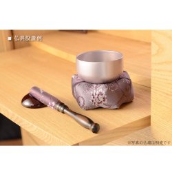 画像6: 国産仏具【豪華4点おりんセット　響花(きょうか)　藤ピンク】りん・リンセット　磬　鐘　鈴　仏具　送料無料