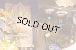 画像5: モダン仏壇【奥深い印象のタモ材：ノエル ダーク色 18号】角度調整ダウンライト装備　小型仏壇　送料無料