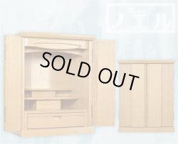 画像2: モダン仏壇【明るい印象のタモ材：ノエル ライト色 20号】角度調整ダウンライト装備　小型仏壇　送料無料