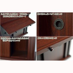 画像4: モダン仏壇台【仏壇台：天海　サイズ小・紫檀調】ミニ仏壇・小型仏壇　家具調仏壇台　送料無料