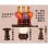 画像4: 【仏壇・仏具セット・胡蝶】１４号・ケヤキ調、ミニ仏壇、小型仏壇、上置き仏壇、伝統的なダルマ型仏壇、送料無料