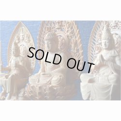 画像5: 仏像【総桧・八天飛天光背：上彫り　普賢菩薩＋文殊菩薩　二尊2.5寸】釈迦三尊脇侍　開運　仏壇・御本尊　趣味仏像　縁起仏像　送料無料