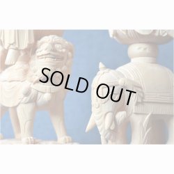 画像3: 仏像【総桧・八天飛天光背：上彫り　普賢菩薩＋文殊菩薩　二尊2.5寸】釈迦三尊脇侍　開運　仏壇・御本尊　趣味仏像　縁起仏像　送料無料