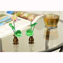 画像7: 豆常花＋花立セット【艶色（あでいろ）咲れんげ：3本立2.5寸鍋長色】仏壇・仏具　常花　花立　蓮華　花瓶　ミニサイズ　送料無料