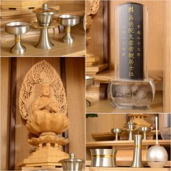 画像5: 天然の質感をじっくり堪能【贅沢な無垢：カトレア タモ 23号】現代調仏壇　モダン仏壇　家具調仏壇　送料無料