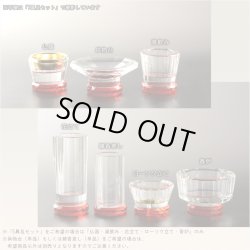 画像2: 輝きをまとったモダン仏具【多面カット クリスタル仏具：ジュリー 7具足セット レッド 化粧箱入り】透明クリスタルガラス 仏壇仏具 送料無料