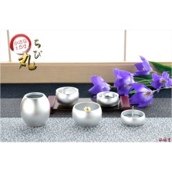 画像12: 国産仏具【ちいさな本格派・モダン仏具：ちび丸　5具足セット・シルバー】仏具　荘厳仏具　仏壇用仏具　送料無料