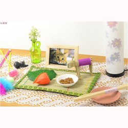 画像8: お盆用品【ペット用お盆飾り8点セット：ニャンちゃん精霊馬】お盆・新盆・初盆・盆棚 送料無料