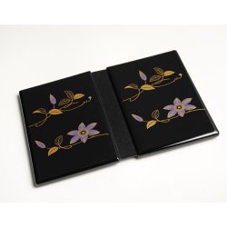 画像2: 持ち運びもできる国産位牌【携帯位牌（仏壇）マインドアルテ：鉄線】豪華な蒔絵・位牌札付き　送料無料