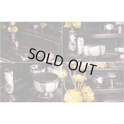 画像5: 国産仏壇【三方練り唐木仏壇：華嵐（はなあらし）16×23号 黒檀】上置き小型仏壇・ミニ仏壇　送料無料