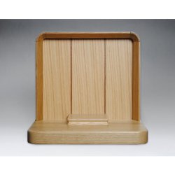 画像2: 国産仏壇・メモリアルステージ・形見収納可能【ボヤージュ　楢材　仏具込み】送料無料　ミニ仏壇・小型仏壇　手元供養台