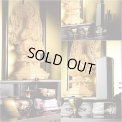 画像5: 天然ブナ杢の優雅な伝統型仏壇【明珠（めいじゅ）23号　紫黒色（しこくいろ）】仏壇・仏具　上置き小型仏壇・ミニ仏壇　送料無料