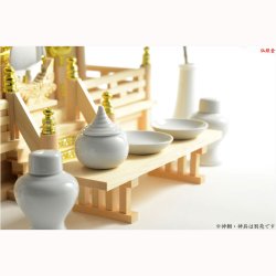 画像3: 国産神具【天然木・木曽桧材の八足台（はっそくだい）：7寸サイズ】　祖霊舎　神徒壇　神棚　神道　御霊舎　霊璽　御霊代