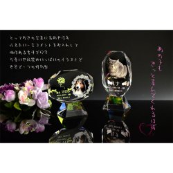 画像18: 位牌【ペット供養：クリスタルペット位牌・メモリアルモニュメント ジョリス・オーバル サイズ小（3.5寸）】モダン位牌 ペット仏壇 仏具 送料無料