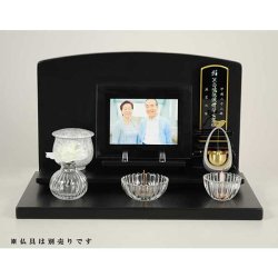 画像9: メモリアルステージ【尾花（おばな）】ブナ材・ダーク色・オープン型仏壇・手元供養 パーソナル供養・送料無料