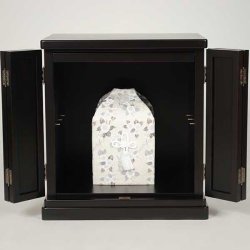 画像5: 仏壇台【ひまわり】・ブナ材・ボルドーブラック色・お遺骨の仮置き可能・24号までOK　送料無料