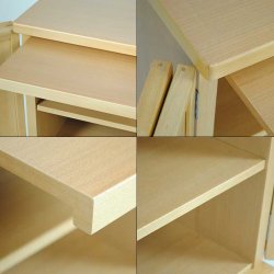 画像9: 祖霊舎・神徒壇【上下セット：天つなぎ21号＋ひまわり】ナチュラル色　高級ブナ材　神道　御霊舎　霊璽　御霊代　神棚　送料無料