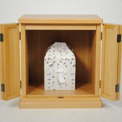 画像7: 祖霊舎・神徒壇【上下セット：天つなぎ21号＋ひまわり】ナチュラル色　高級ブナ材　神道　御霊舎　霊璽　御霊代　神棚　送料無料