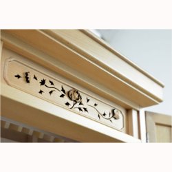 画像16: 祖霊舎・神徒壇【上下セット：天つなぎ21号＋ひまわり】ナチュラル色　高級ブナ材　神道　御霊舎　霊璽　御霊代　神棚　送料無料