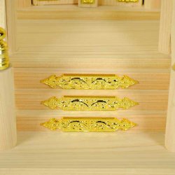 画像8: 【神具セット込み】国産神棚（桔梗）サイズ小＋神具セットＣ　高級桧製神棚　送料無料
