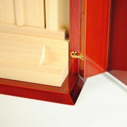 画像8: 国産モダン神棚　木曽桧使用　天護（あままもり）箱型 紅春慶塗り デラックス　送料無料