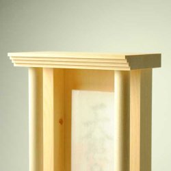 画像4: 国産モダン神棚　木曽桧使用　天護（あままもり）丸柱付（壁掛け、上置き両方対応)　送料無料