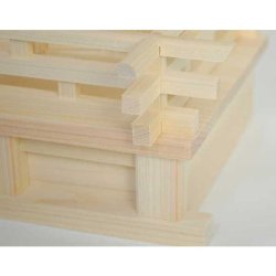 画像6: マス組付屋根違い三社（白鳥）中 唐戸・木曽ひのき製　国産高級神棚　送料無料