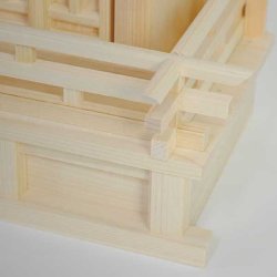 画像7: 神具付き　国産高級神棚屋根通し三社宮・高級桧（羽衣）サイズ中　 唐戸＋神具セットC　送料無料