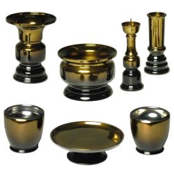 画像7: 家具調仏壇によく合う高級モダン仏具【新型天翔3.0寸　琥珀】送料無料