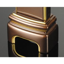 画像4: 高級ピアノ塗装メタリック風仕上げ・家具調モダン位牌【粋光：セピア3.5寸】送料無料