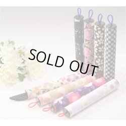 画像7: お墓参りに便利【革新的な和デザイン京友禅：モダン線香筒 サイズ小 柄番号Ｆ】仏具・線香・お盆・お彼岸