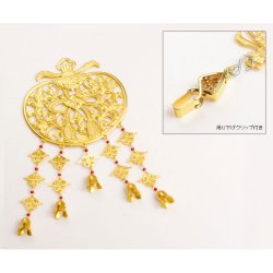 画像3: 仏具【御本尊飾り 荘厳具：華鬘（けまん）サイズ2.0寸 透かし】吊り下げ金具付　大型仏壇・唐木仏壇・金仏壇・仏具　送料無料