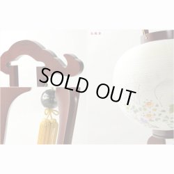 画像4: 特選　お盆提灯【岐阜提灯：大内行灯11号　桜調仕上げ・本絹製二重張り・手書き絵　秋草の薫（あきくさのかおり）】盆ちょうちん　行灯　盆用品　お盆飾り　新盆　初盆　色柄提灯　花柄提灯　迎え火　送り火