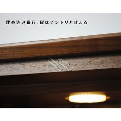 画像10: 扉収納型、モダン仏壇【キューブ】１８号・ウォルナット材・【家具調仏壇】【ミニ仏壇】送料無料