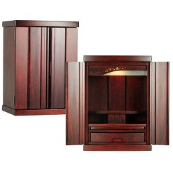 画像7: （11月上旬入荷予定）【ご本尊＋陶器仏具セット＋りんセット＋掛軸留め】仏具込み価格でお得・桐材・ミニモダン仏壇【未来・紫檀色・仏具込み】15号・送料無料geiki15