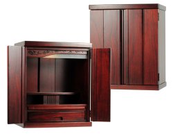 画像3: （11月上旬入荷予定）現代調モダン仏壇【ミニ仏壇：天然木総桐材　未来18号・紫檀色】送料無料nmirai18