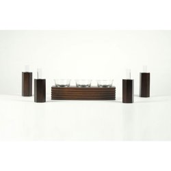 画像10: モダン神具付き【モダン神棚：聖（ひじり）ブナ材＋神具ＳＯＲＡ＋榊　ウォルナット色】神棚　神具　送料無料