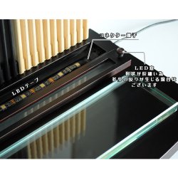 画像6: LED照明付き・メモリアルステージ【祇園（ぎおん）】ブナ材・ダーク色・オープン型仏壇・手元供養パーソナル供養・送料無料