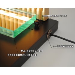 画像5: LED照明付き・メモリアルステージ【祇園（ぎおん）】ブナ材・ダーク色・オープン型仏壇・手元供養パーソナル供養・送料無料