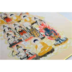 画像3: お盆用品・国産仏具【特選仏画・気軽に祀れる工芸色紙：十三仏】十三佛絵像　掛軸　仏像　お盆　お盆飾り　新盆　初盆　盆用品　法要　本尊